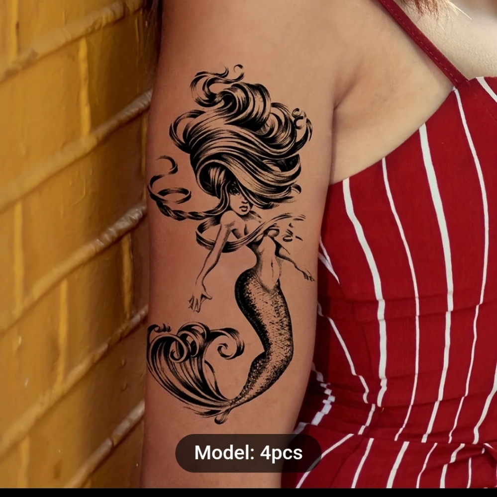 SALE BUNDLE TATTOOS FOR BOGO Mermaid  Temporary arm tattoo